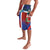 Haiti and Dominican Republic Lavalava Hispaniola with Emblems and Flag Style