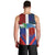 Haiti and Dominican Republic Men Tank Top Hispaniola with Emblems and Flag Style