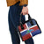 Haiti and Dominican Republic Shoulder Handbag Hispaniola with Emblems and Flag Style