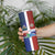 Haiti and Dominican Republic Skinny Tumbler Hispaniola with Emblems and Flag Style