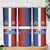 Haiti and Dominican Republic Skinny Tumbler Hispaniola with Emblems and Flag Style