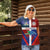 Haiti and Dominican Republic Women Polo Shirt Hispaniola with Emblems and Flag Style