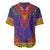 Haiti Choeblack Dashiki Style Baseball Jersey Blue Color