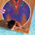 Haiti Choeblack Dashiki Style Beach Blanket Blue Color