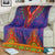 Haiti Choeblack Dashiki Style Blanket Blue Color