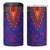 Haiti Choeblack Dashiki Style 4 in 1 Can Cooler Tumbler Blue Color