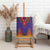 Haiti Choeblack Dashiki Style Canvas Wall Art Blue Color