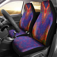 Haiti Choeblack Dashiki Style Car Seat Cover Blue Color