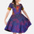 Haiti Choeblack Dashiki Style Family Matching Mermaid Dress and Hawaiian Shirt Blue Color