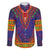 Haiti Choeblack Dashiki Style Family Matching Short Sleeve Bodycon Dress and Hawaiian Shirt Blue Color