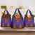 Haiti Choeblack Dashiki Style Grocery Bag Blue Color