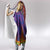 Haiti Choeblack Dashiki Style Hooded Blanket Blue Color