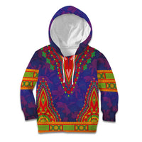 Haiti Choeblack Dashiki Style Kid Hoodie Blue Color
