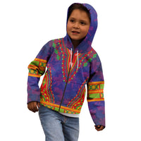 Haiti Choeblack Dashiki Style Kid Hoodie Blue Color
