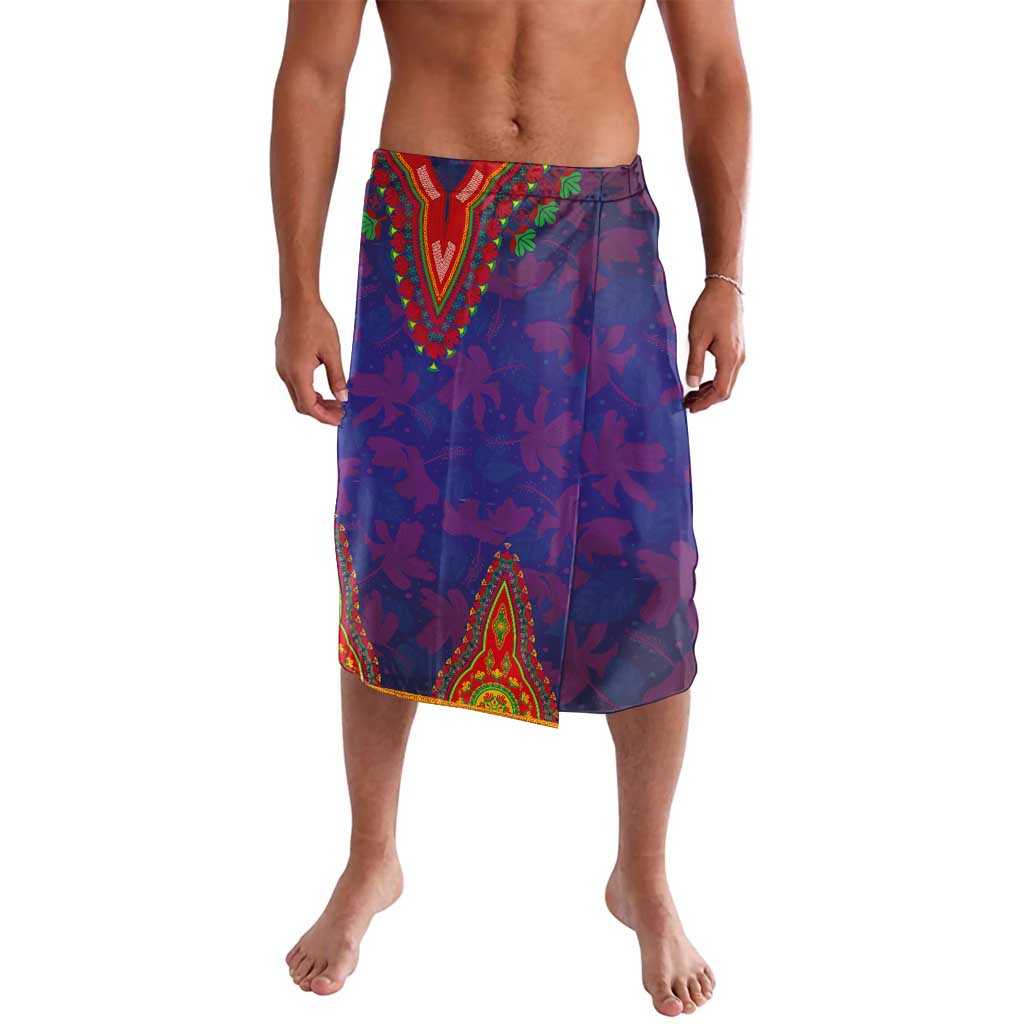 Haiti Choeblack Dashiki Style Lavalava Blue Color