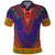 Haiti Choeblack Dashiki Style Polo Shirt Blue Color