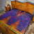 Haiti Choeblack Dashiki Style Quilt Blue Color