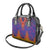 Haiti Choeblack Dashiki Style Shoulder Handbag Blue Color