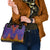 Haiti Choeblack Dashiki Style Shoulder Handbag Blue Color