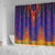 Haiti Choeblack Dashiki Style Shower Curtain Blue Color