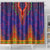 Haiti Choeblack Dashiki Style Shower Curtain Blue Color