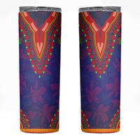 Haiti Choeblack Dashiki Style Skinny Tumbler Blue Color