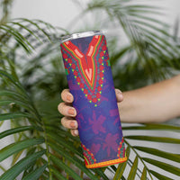 Haiti Choeblack Dashiki Style Skinny Tumbler Blue Color