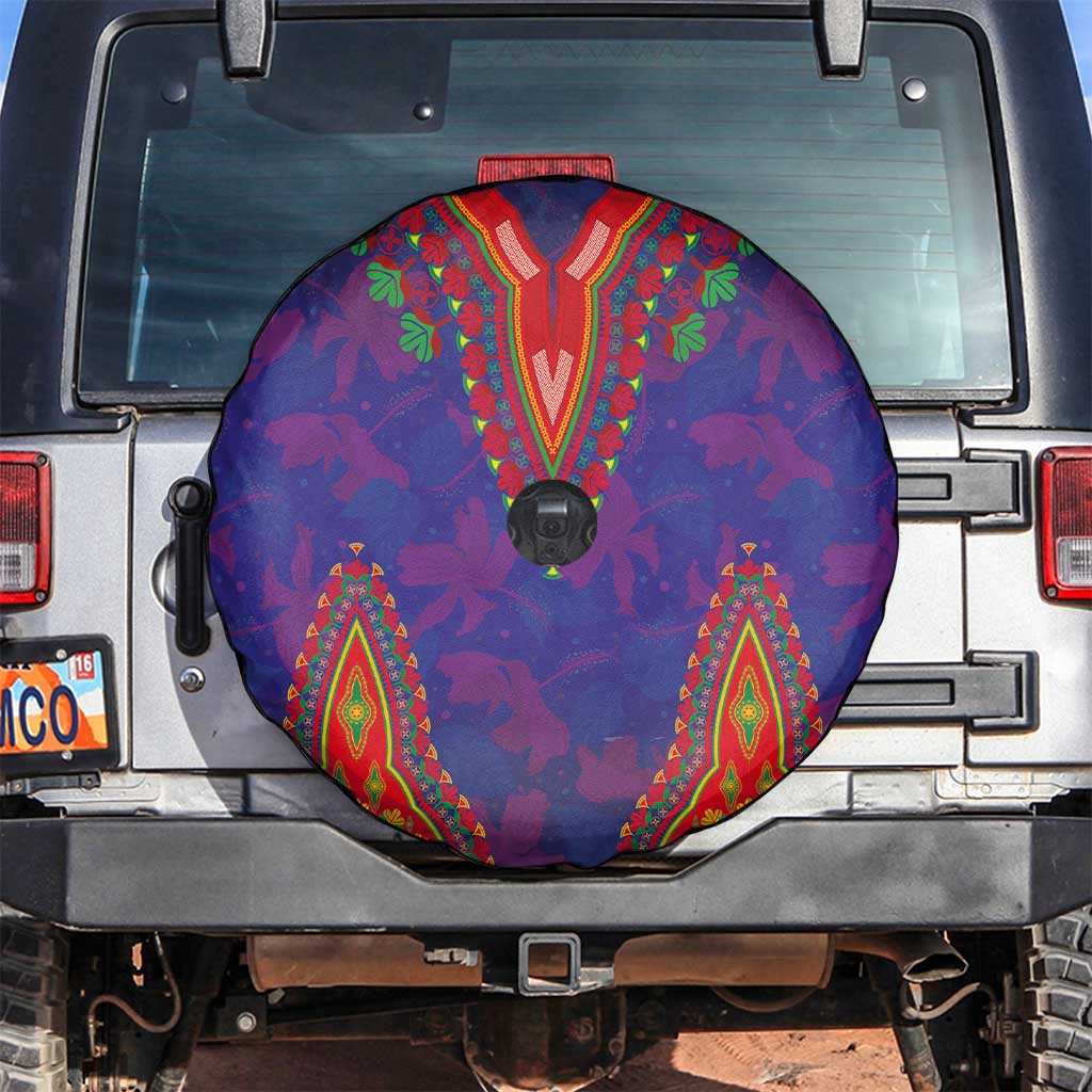 Haiti Choeblack Dashiki Style Spare Tire Cover Blue Color