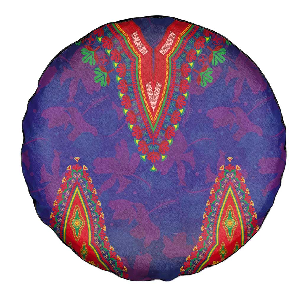 Haiti Choeblack Dashiki Style Spare Tire Cover Blue Color