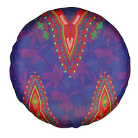 Haiti Choeblack Dashiki Style Spare Tire Cover Blue Color