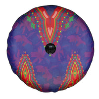 Haiti Choeblack Dashiki Style Spare Tire Cover Blue Color