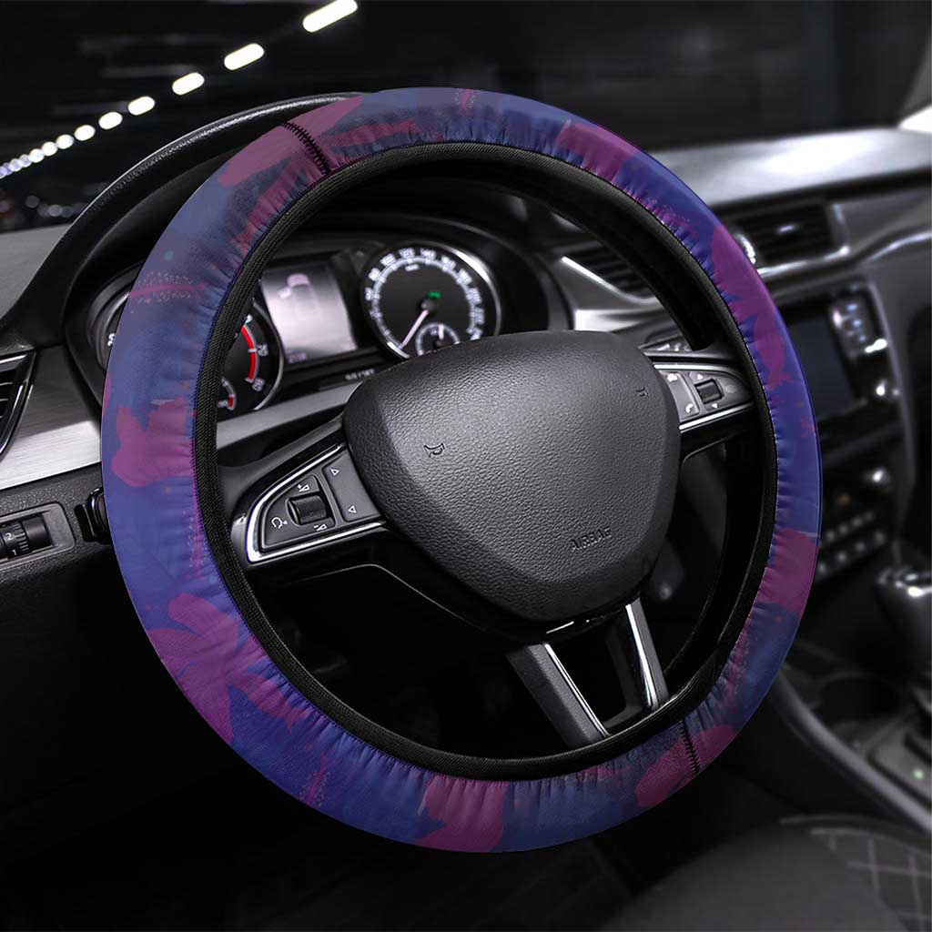 Haiti Choeblack Dashiki Style Steering Wheel Cover Blue Color