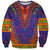 Haiti Choeblack Dashiki Style Sweatshirt Blue Color