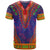 Haiti Choeblack Dashiki Style T Shirt Blue Color