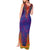 Haiti Choeblack Dashiki Style Tank Maxi Dress Blue Color