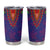 Haiti Choeblack Dashiki Style Tumbler Cup Blue Color