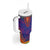 Haiti Choeblack Dashiki Style Tumbler With Handle Blue Color