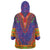 Haiti Choeblack Dashiki Style Wearable Blanket Hoodie Blue Color