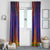 Haiti Choeblack Dashiki Style Window Curtain Blue Color