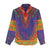 Haiti Choeblack Dashiki Style Women Casual Shirt Blue Color