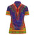 Haiti Choeblack Dashiki Style Women Polo Shirt Blue Color