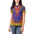 Haiti Choeblack Dashiki Style Women Polo Shirt Blue Color