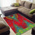Haiti Choeblack Dashiki Style Area Rug Red Color