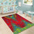 Haiti Choeblack Dashiki Style Area Rug Red Color