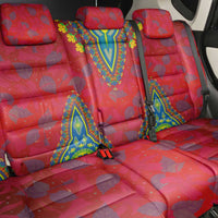 Haiti Choeblack Dashiki Style Back Car Seat Cover Red Color