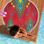 Haiti Choeblack Dashiki Style Beach Blanket Red Color