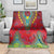 Haiti Choeblack Dashiki Style Blanket Red Color
