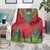 Haiti Choeblack Dashiki Style Blanket Red Color