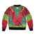 Haiti Choeblack Dashiki Style Bomber Jacket Red Color