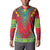 Haiti Choeblack Dashiki Style Button Sweatshirt Red Color